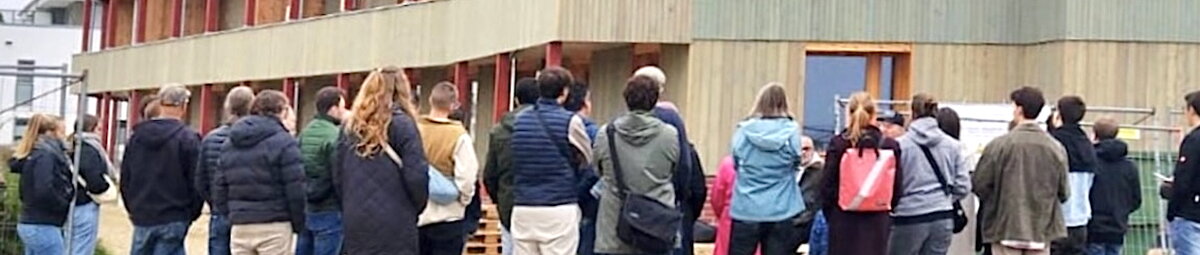 Das Team von ap88 beim Pilotprojekt Gebäudetyp E in Ingolstad